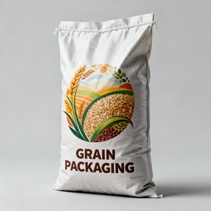 Custom Size and PrintingTraceable Woven Polypropylene Bags 25kg <b>Heavy</b> <b>Duty</b> <b>Sack</b> for Grain Soybeans Rice Flour Storage - Product Image 2
