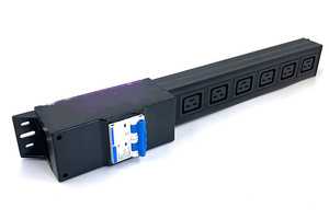 C19 socket PDU power strip Single Three Phase Locked 220V C19 Smart Intelligent 16A Meter Pdu Power Distribution Unit - Product Image 2