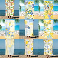 Serviette de plage en microfibre personnalisée, séchage rapide, anti-sable, grande taille 80x160cm, logo OEM, pour piscine, voyage, complexe hôtelier