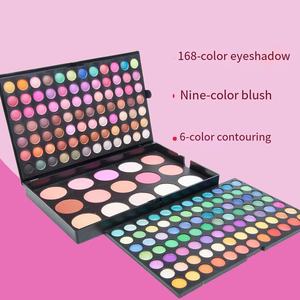Set de Maquillaje Completo para Principiantes con <span class=keywords><strong>183</strong></span> Colores de Sombra de Ojos y Rubor en Polvo, Acabados Perlados/Mate - Product Image 2