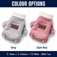 Gilet en polaire pour chien, vêtements chauds et épais doublés pour animaux de compagnie, vêtements pour Bichon Frise, Corgi, chat, automne-hiver
