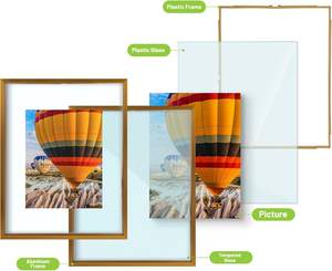 Marco de Fotos de PVC para Decoración de Escritorio, Marco de Fotos de Plástico Negro, Tamaños A1, A3, A4, 5x7, 8x10, 11x14, 18x24, 24x36 - Product Image 4
