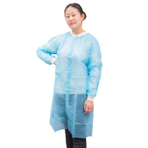 Robe chirurgicale d'isolement jetable non tissée imperméable respirante pour médecin/chirurgien/patient/visiteur/hôpital - Product Image 5