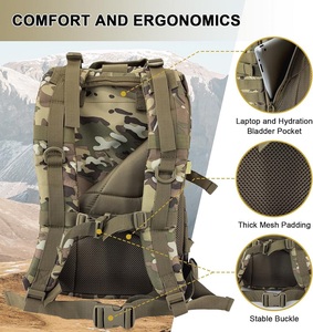 40L Camo 600D Oxford Daypack Laptop Hydration Molle Rucksack Outdoor Hiking Hunting Fishing <b>Trekking</b> Mens Tactical <b>Backpack</b> - Product Image 3