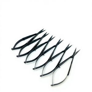 Hot Selling Salon Cutting Shears Spring Scissors Brow Shaping Scissors Ceramic Sharp Comfortable Grip Stainless Steel <b>Nail</b> <b>Tools</b> - Product Image 1