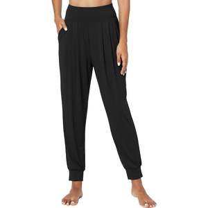 Pantalones de Pijama de Viscosa de Bambú para Mujer, Cintura Alta, Suaves, con Bolsillos, Pantalones de Dormir de Algodón para Mujer - Product Image 3