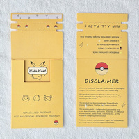 Enveloppes d'emballage pour cartes à collectionner Pokémon, entièrement personnalisables, recyclables, à ouverture facile, en papier, avec bande déchirable, faible MOQ