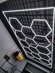 Colorido colgante hexagonal forma cilindro de Techo Luz Nocturna paneles sensibles al tacto led - Product Image 5