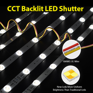 Customizable CCT LED Bar 10W DC24V IP67 178° 6-20cm <b>Light</b> Box Backlight with Lattice Shutter Design - Product Image 4