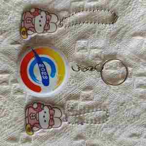 Mothers Day Gift UV Printed PVC Keychain Acrylic Beaded Phone Case Pendant Mini Bottle Design with Unique Style - Product Image 6