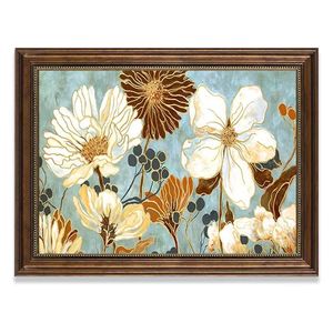 Arte floral de estilo antiguo con marco lujoso Pintura de calidad de museo para espacios domésticos y comerciales - Product Image 3