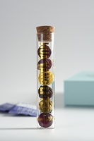 Vente en gros de boîtes cadeaux à 4 tubes avec des boules de thé fleuri aux fleurs fraîches, thé chinois de haute qualité pour la santé