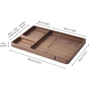 Solid wood desktop phone and earphone <b>storage</b> tray, bedside <b>table</b>, <b>dressing</b> <b>table</b>, wallet and jewelry tray, wooden guest tray - Product Image 1