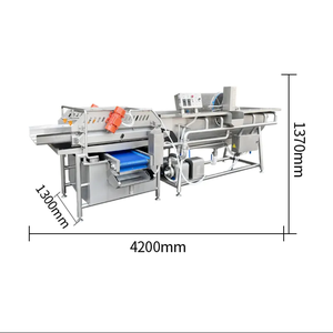 Automatic 304 Stainless Steel <b>Fruit</b> <b>Vegetable</b> Washing <b>Machine</b> for Leafy Greens Cabbage-Engine Core <b>Vegetable</b> <b>Processing</b> Plant - Product Image 1