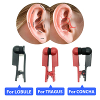 Klip Elektroda Stimulasi Vagus Grosir dengan Kabel, Bantalan Silikon Dua Sisi, Klip Elektroda Tragus/Pipa Telinga untuk Tens