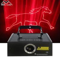Projecteur laser d'animation 3D couleur pour mariage, 1W RGB LED, 100W DMX512, châssis en aluminium, lumières laser, CRI 95 élevé, IP33