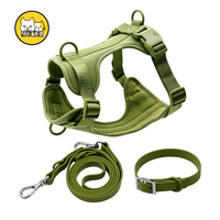 Arnés para Perro de Poliéster Suave de la Marca MK, Ajustable, Moderno e Impermeable, con Correa y Decoración de Cintas Coloridas, Venta al Por Mayor