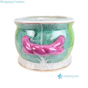 <span class=keywords><strong>Maceta</strong></span> en forma de huevo con motivo de Bok Choy de repollo verde para decoración del hogar, sala de estar, jardín de Hotel - Product Image 2