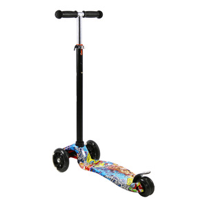 Customized Kids <b>Scooter</b> <b>With</b> <b>Light</b> <b>Up</b> <b>Wheels</b> 2-4 Years Age Group Blue Black Red Yellow Green Colors Available - Product Image 3