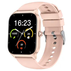 Biyimei P125 Smartwatch Quadrato iOS con Monitoraggio in Tempo Reale di Frequenza Cardiaca e Ossigeno nel Sangue, Modalità Sport, Chiamate, Impermeabile, Cinturino in Silicone - Product Image 2