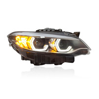 Pièces de voiture automatiques SJC pour BMW série 2 F22 F23 F87 phares M2 cuillère phares bicolores 14-21 mise à niveau pleine LED jaune blanc DRL