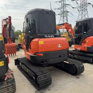 Excavadora de cadenas pequeña Kubota KX163 de 5.6 toneladas, de segunda mano, con pocas horas de uso, cero cola, para construcción interior y paisajismo. - Product Image 4