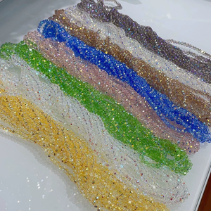 <span class=keywords><strong>Perline</strong></span> di Cristallo Sfaccettate Lucide di Alta Qualità, <span class=keywords><strong>Perline</strong></span> Distanziatrici Rotonde Sciolte 4mm, <span class=keywords><strong>Perline</strong></span> Rondelle in Vetro - Product Image 1