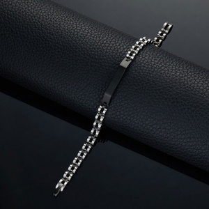 Custom 316l Stainless Steel <b>Men</b> <b>Bracelet</b> Engrave 14k 18k Gold Plated Fashion Chain Link <b>Bracelets</b> <b>for</b> <b>Men</b> - Product Image 4