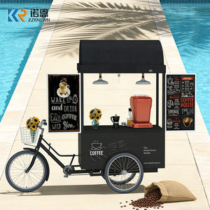 Tricycle mobile à café pour la vente de boissons, camionnette à glace avec congélateur - Product Image 4