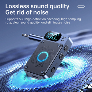 Nouvel <span class=keywords><strong>adaptateur</strong></span> audio sans fil <span class=keywords><strong>Bluetooth</strong></span> 5.4 2 en 1, émetteur-récepteur audio 3,5 mm AUX pour <span class=keywords><strong>voiture</strong></span>, téléviseur, PC, casque, haut-parleur - Product Image 4