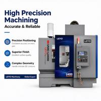 Centre d'usinage à portique 5 axes LEYO U400 CNC robuste haute rigidité pour moulage sous pression BT40 ATC, découpe de métaux industrielle