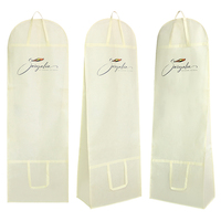Accepte les petits sacs à vêtements quantité minimale de commande pour les robes longues avec poches Sac à poussière pour robes de mariée non tissé avec fermeture éclair