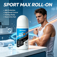 Sport Max Roll-on pour Hommes – Protection 48h pour les aisselles – Sensation de propreté et de sécheresse pour activités à forte transpiration