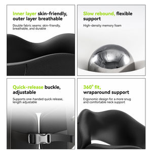 หมอนเมมโมรี่โฟมรูปตัวยูที่ออกแบบตามหลักสรีรศาสตร์สำหรับเดินทางท่องเที่ยวหมอนพกพาสำหรับเดินทางบนท้องถนนในระยะทางไกลและการเดินทาง - Product Image 6