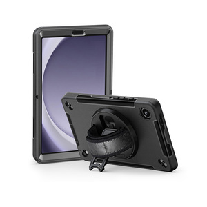 [ Étui pour <span class=keywords><strong>Samsung</strong></span> Tab A9 ] Étui de <span class=keywords><strong>tablette</strong></span> antichoc avec support de main rotatif à 360 degrés pour <span class=keywords><strong>tablette</strong></span> <span class=keywords><strong>Samsung</strong></span> Galaxy Tab A9 8,7 pouces SM-X110 - Product Image 1