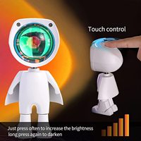 Lampu Proyektor Robot LED Proyeksi Matahari Terbenam Lampu Atmosfer Pelangi Modern LED