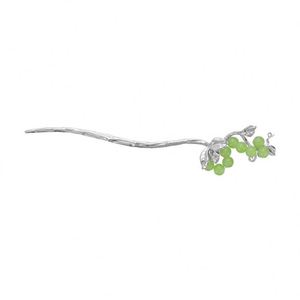 Épingle à cheveux élégante pour filles, style mode, en métal, avec pompon raisin vert, accessoires de coiffure Hanfu - Product Image 6