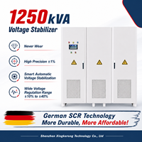 Stabilisateur de tension statique triphasé 1250 KVA SCR AVR, régulateur de tension automatique haute performance pour la distribution d'énergie en usine