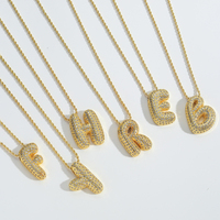 DIY combinación nombre 26 alfabeto colgantes collares hombres mujeres amistad moda letra colgante encanto cadena collares