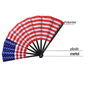 Éventails en plastique personnalisés par transfert thermique, drapeaux nationaux et emblèmes, pour souvenirs de <span class=keywords><strong>voyage</strong></span>, fêtes et matchs de football (vente en gros) - Product Image 4