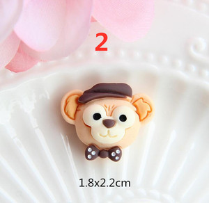 Motifs d'animaux de dessins animés, breloques en résine, décoration artisanale pour cadeaux, 20 pièces - Product Image 3