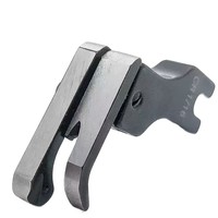 Pied presseur haut et bas en acier au carbone noir pour machine à coudre industrielle à point noué, pour la couture de cols de chemises