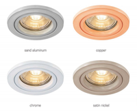 Plafonnier gu10 feu évalué downlight IP65 gu10 projecteur raccords downlight led gu10 cadre