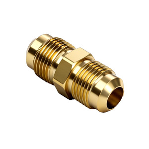 Adaptador de latón con rosca macho-hembra, conector redondo para uso automotriz - Product Image 1