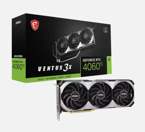 For GeForce RTX 4060 Ti VENTUS 3X OC 8GB GDDR6-RAM PCIe X16 with DisplayPort DVI New <b>Workstation</b> Graphics Card with Fan - Product Image 1