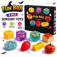 Lot de 8 boîtes mystères de jouets squishy mystiques, doux, à remontée lente, magiques, anti-stress, sensoriels, kawaii, pour la décompression