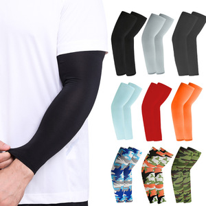 Cycling Arm Sleeves Solid Color Anti Uv Breathable Quick Dry Sun Protection For Outdoor Sports Unisex Adult - Product Image 1