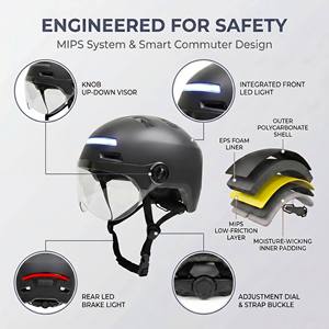 <span class=keywords><strong>Casco</strong></span> Bici Intelligente con Luce LED, Logo Personalizzato, OEM ODM, Certificazione CE EN1078, Commercio all'Ingrosso, Oltre <span class=keywords><strong>100</strong></span> Modelli, <span class=keywords><strong>Casco</strong></span> per Bicicletta e E-bike - Product Image 2