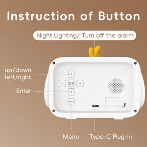 <span class=keywords><strong>Reloj</strong></span> Despertador Electrónico para Niños, <span class=keywords><strong>Reloj</strong></span> Digital <span class=keywords><strong>de</strong></span> Entrenamiento del Sueño con Luz Nocturna <span class=keywords><strong>de</strong></span> Ruido Blanco, Material ABS para Sala <span class=keywords><strong>de</strong></span> Estar y Baño - Product Image 4