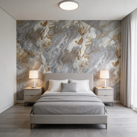Panneau mural en PVC imperméable et ignifuge, design marbre 3D, revêtement mural décoratif intérieur pour salle de bain, cuisine, plafond